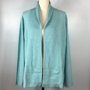 Eileen Fisher Merino Wool Aqua Shaped Cardigan  2X